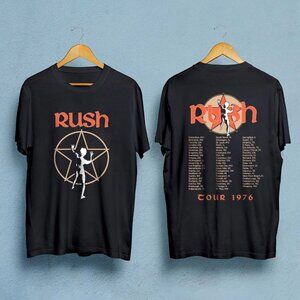 Rush Band 1976 Music Tour T-Shirt, Vintage Rock Concert Tee, Gift for Fans 51